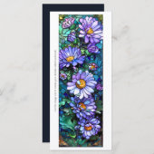 Erstellen Sie Ihr eigenes Lila Gerberas-Lesezeiche (Vorne/Hinten)