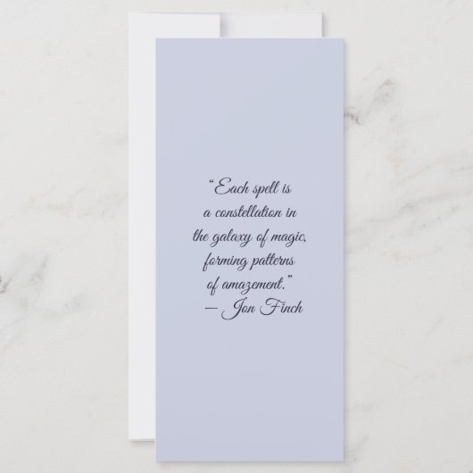 Erstellen Sie Ihr eigenes Lila Gothic Magic-Leseze (Rückseite)