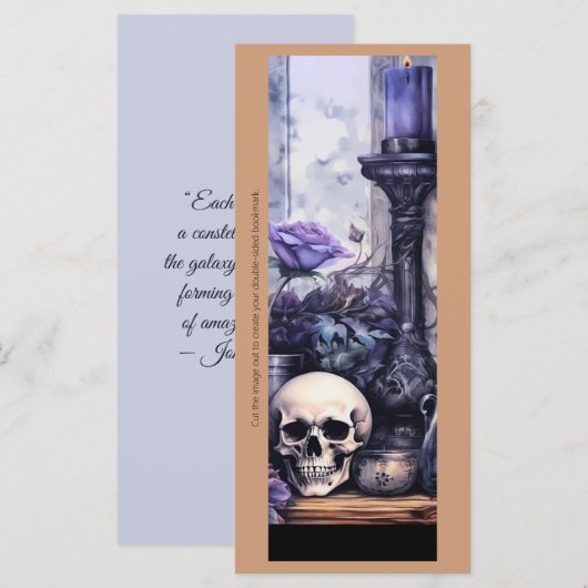 Erstellen Sie Ihr eigenes Lila Gothic Magic-Leseze (Vorne/Hinten)