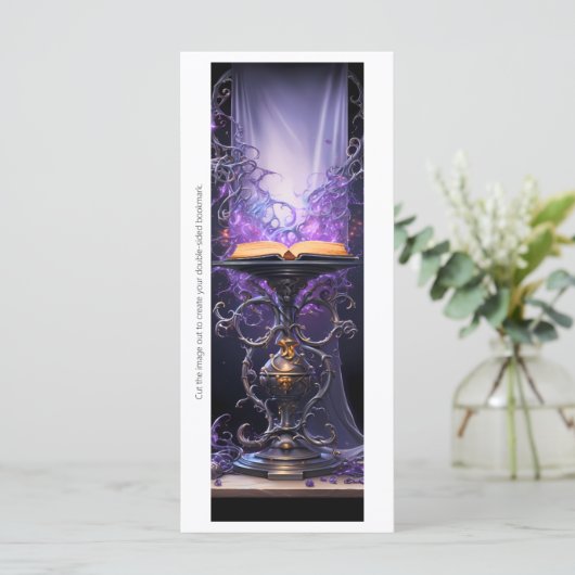 Erstellen Sie Ihr eigenes Lila gotisches Grimoire- (Stehend Vorderseite)