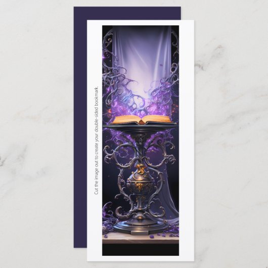 Erstellen Sie Ihr eigenes Lila gotisches Grimoire- (Vorne/Hinten)