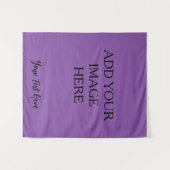 Erstellen Sie Ihr eigenes Lila, individuelles Leer Wandteppich (Vorderseite (Horizontal))