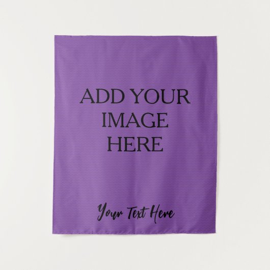 Erstellen Sie Ihr eigenes Lila, individuelles Leer Wandteppich (Vorderseite)