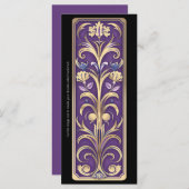 Erstellen Sie Ihr eigenes Lila Lesezeichen im Art  (Vorne/Hinten)