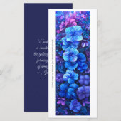 Erstellen Sie Ihr eigenes Lila Lesezeichen mit bla (Vorne/Hinten)