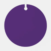 Erstellen Sie Ihr eigenes Lila Ornament Aus Metall (Rückseite)