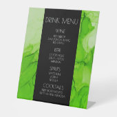 Erstellen Sie Ihr eigenes Limettengetränk-Menü Sockelschild (Vorderseite)