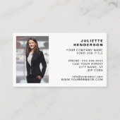 Erstellen Sie Ihr eigenes Logo Foto Classic Simple Visitenkarte (Vorderseite)