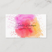 Erstellen Sie Ihr eigenes Logo-Foto - Modern Scrip Visitenkarte (Rückseite)