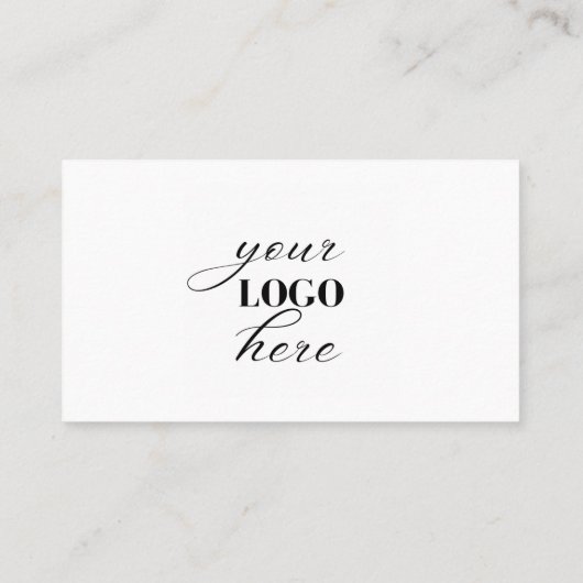 Erstellen Sie Ihr eigenes Logo-Foto Modernes Elega Visitenkarte (Rückseite)