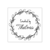 Erstellen Sie Ihr eigenes Logo für die Blume Gummistempel (Prägung)