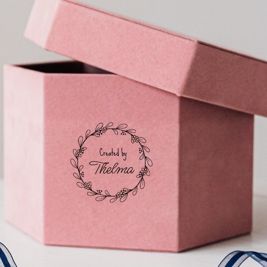 Erstellen Sie Ihr eigenes Logo für die Blume Gummistempel