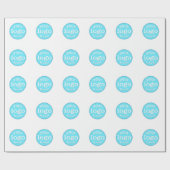 Erstellen Sie Ihr eigenes Logo für Veranstaltungen Geschenkpapier (Flach)