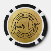 Erstellen Sie Ihr eigenes Logo Gold Pokerchips (Rückseite)