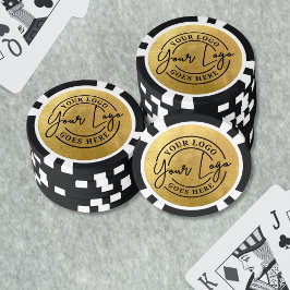 Erstellen Sie Ihr eigenes Logo Gold Pokerchips