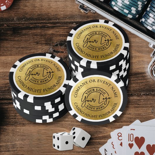 Erstellen Sie Ihr eigenes Logo Gold Pokerchips