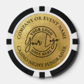 Erstellen Sie Ihr eigenes Logo Gold Pokerchips (Vorderseite)