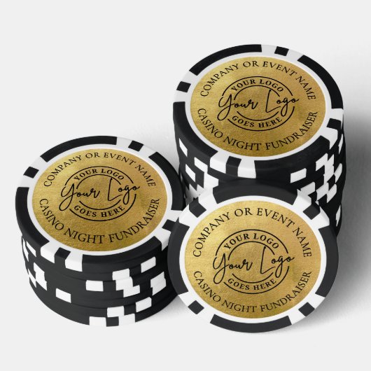 Erstellen Sie Ihr eigenes Logo Gold Pokerchips (Stapel)