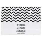 Erstellen Sie Ihr eigenes Logo Große Geschenktüte (Rückseite)