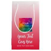 Erstellen Sie Ihr eigenes Logo hier Red Template C Kleine Geschenktüte (Vorderseite)