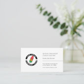 Erstellen Sie Ihr eigenes Logo Minimalistisch Visitenkarte (Stehend Vorderseite)