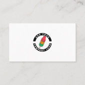 Erstellen Sie Ihr eigenes Logo Minimalistisch Visitenkarte (Rückseite)