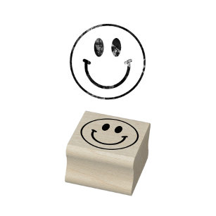 Erstellen Sie Ihr eigenes Logo niedlich Lächeln Em Gummistempel