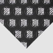 Erstellen Sie Ihr eigenes Logo, schwarzes Geschäft Seidenpapier (Ausschnitt)