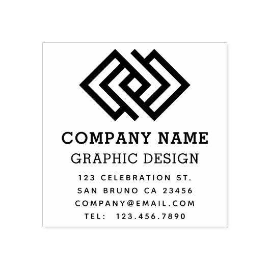 Erstellen Sie Ihr eigenes Logo und Geschäftsdetail Gummistempel (Prägung)