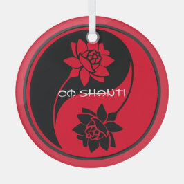 Erstellen Sie Ihr eigenes Lotus Yin Yang-Symbol Ornament Aus Glas