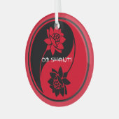 Erstellen Sie Ihr eigenes Lotus Yin Yang-Symbol Ornament Aus Glas (Vorderseite links)