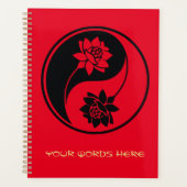 Erstellen Sie Ihr eigenes Lotus Yin Yang-Symbol Planer (Vorderseite)