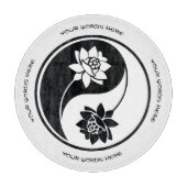 Erstellen Sie Ihr eigenes Lotus Yin Yang-Symbol Schneidebrett (Vorderseite)