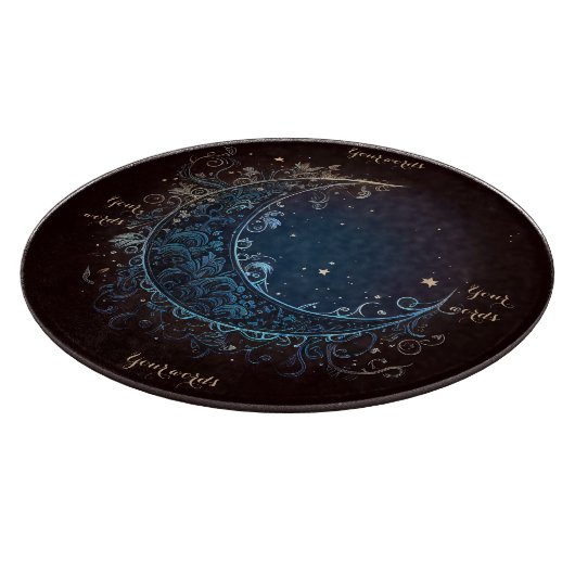 Erstellen Sie Ihr eigenes magisches Filigree Moon  Schneidebrett (Ecke)