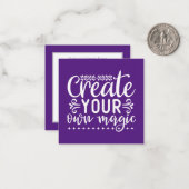 Erstellen Sie Ihr eigenes magisches Inspirationswo Mitteilungskarte (Vorderseite/Rückseite Beispiel)