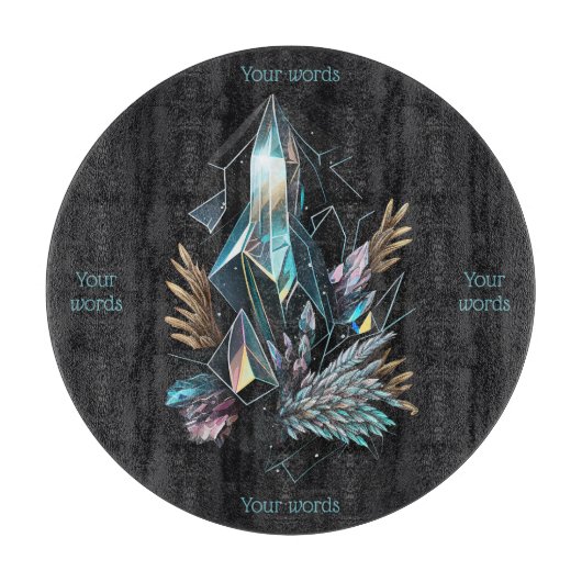 Erstellen Sie Ihr eigenes magisches Kristallglas A Schneidebrett (Vorderseite)