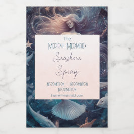 Erstellen Sie Ihr eigenes magisches Meerjungfraupa Weinetikett