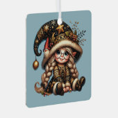 Erstellen Sie Ihr eigenes magisches Weihnachtsspie Ornament Aus Metall (Vorderseite Rechts)