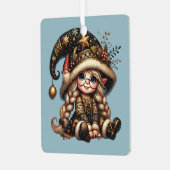 Erstellen Sie Ihr eigenes magisches Weihnachtsspie Ornament Aus Metall (Vorderseite links)