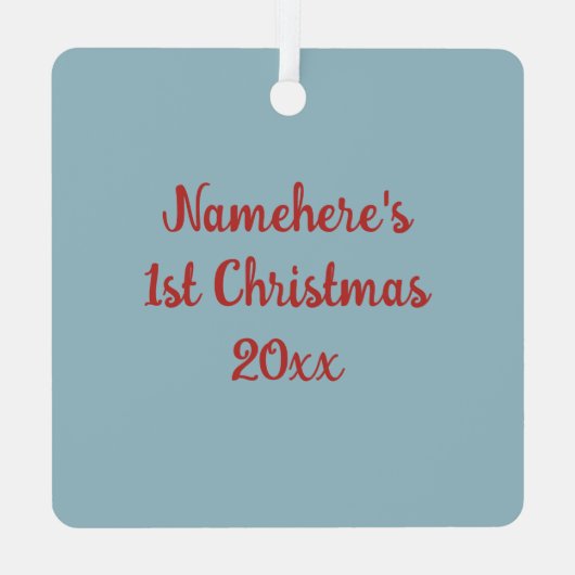 Erstellen Sie Ihr eigenes magisches Weihnachtsspie Ornament Aus Metall (Rückseite)