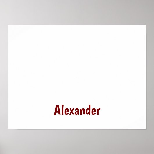 Erstellen Sie Ihr eigenes Matt-Value-Papierposter Poster (Vorne)