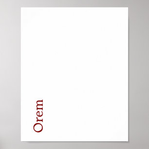 Erstellen Sie Ihr eigenes mattes Poster
