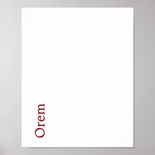 Erstellen Sie Ihr eigenes mattes Poster (Vorne)