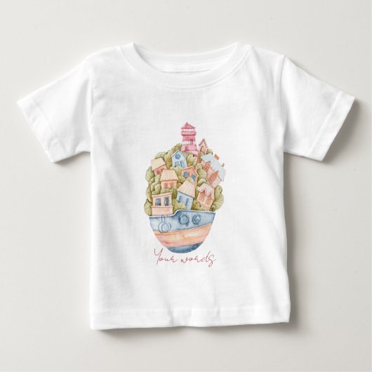 Erstellen Sie Ihr eigenes Meer ist Zuhause Nautica Baby T-shirt (Vorderseite)