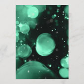 Erstellen Sie Ihr eigenes Menü - Emerald Green Bok Menükarte (Rückseite)