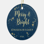 Erstellen Sie Ihr eigenes Merry & Bright Foto Keramik Ornament (Links)