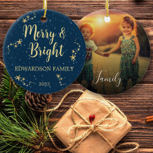 Erstellen Sie Ihr eigenes Merry & Bright Foto Keramik Ornament