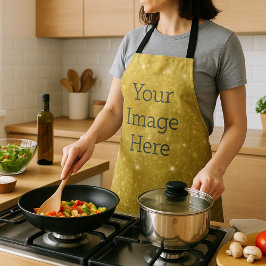 Erstellen Sie Ihr eigenes Metallgold Glitzer Imita Schürze