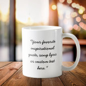 Erstellen Sie Ihr eigenes Minimalistisches Angebot Kaffeetasse