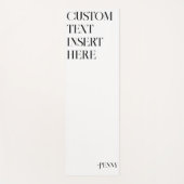 Erstellen Sie Ihr eigenes Minimalistisches Angebot Yogamatte (Vorderseite)